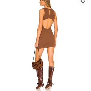 Lucie Mini Dress in Cocoa